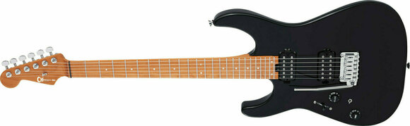 Elektrisk guitar Charvel Pro-Mod DK24 HH 2PT LH Caramelized MN Gloss Black - 4