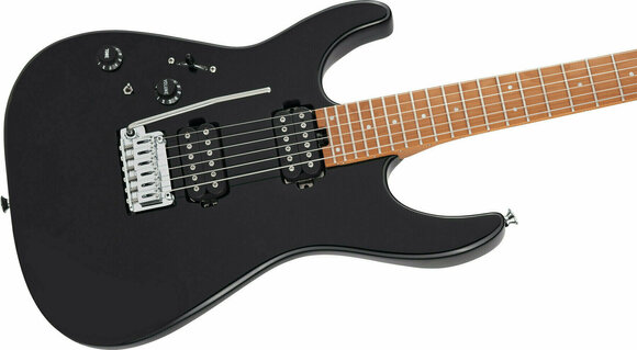 Guitare électrique Charvel Pro-Mod DK24 HH 2PT LH Caramelized MN Gloss Black - 6