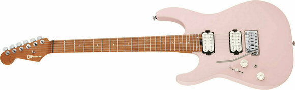 Electric guitar Charvel Pro-Mod DK24 HH 2PT LH Caramelized MN Satin Shell Pink - 3