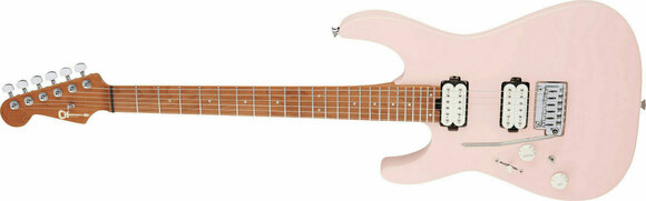 Guitare électrique Charvel Pro-Mod DK24 HH 2PT LH Caramelized MN Satin Shell Pink - 4