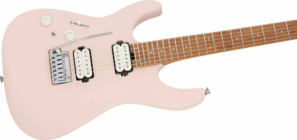 Electric guitar Charvel Pro-Mod DK24 HH 2PT LH Caramelized MN Satin Shell Pink - 5
