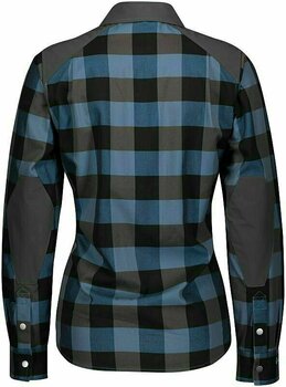 Fietsshirt Scott Women's Trail Flow Check L/SL Shirt Breeze Blue/Dark Grey XS - 2