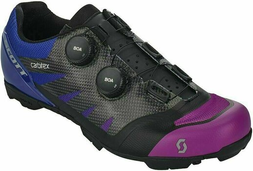 Muške biciklističke cipele Scott MTB RC Supersonic Edt. Black/Drift Purple 43 Muške biciklističke cipele - 2