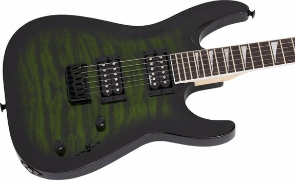 Guitare électrique Jackson JS Series Dinky Arch Top JS32Q DKA HT AH Transparent Green Burst - 5