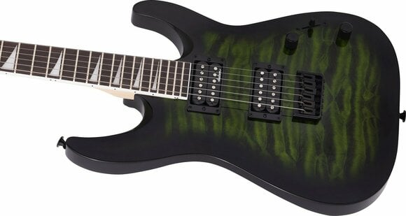 Guitarra elétrica Jackson JS Series Dinky Arch Top JS32Q DKA HT AH Transparent Green Burst - 6
