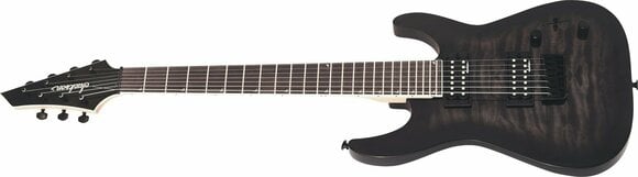 Guitarra elétrica Jackson JS Series Dinky Arch Top JS22Q-7 DKA HT AH Transparent Black Burst - 4
