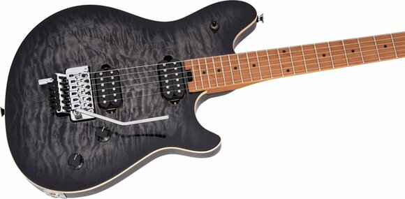 Electric guitar EVH Wolfgang Special QM Baked MN Charcoal Burst - 5
