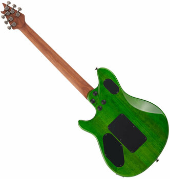 Electric guitar EVH Wolfgang Standard QM Baked MN Transparent Green - 2