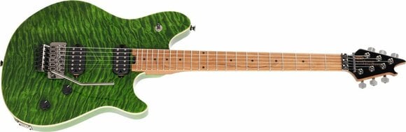Elektrische gitaar EVH Wolfgang Standard QM Baked MN Transparent Green - 3