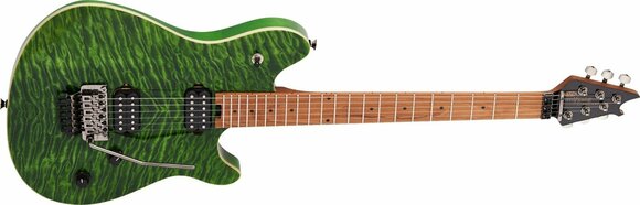 Elektrische gitaar EVH Wolfgang Standard QM Baked MN Transparent Green - 4