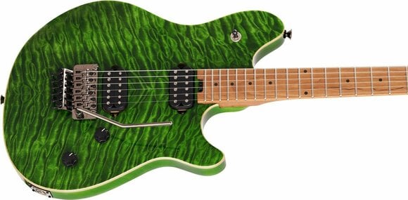 Guitare électrique EVH Wolfgang Standard QM Baked MN Transparent Green - 5