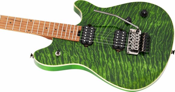 Elektrische gitaar EVH Wolfgang Standard QM Baked MN Transparent Green - 6