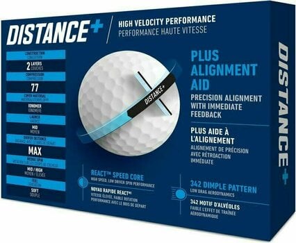 Nova loptica za golf TaylorMade Distance+ Golf Ball White - 2