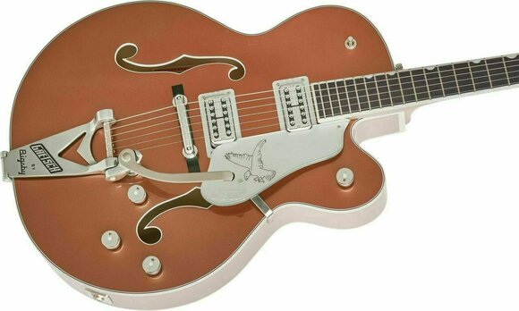 Halvakustisk gitarr Gretsch G6136T LE Falcon 2-Tone Copper-Sahara Metallic Halvakustisk gitarr - 5