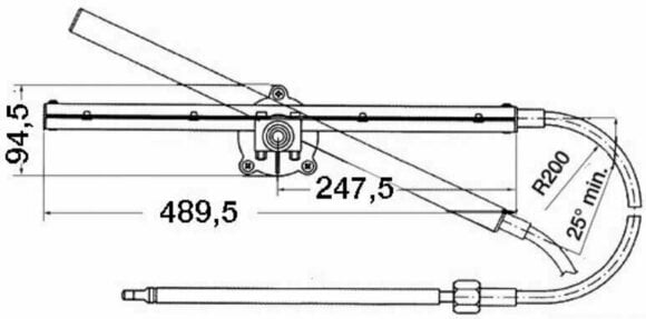 Krmilni mehanizem Ultraflex T86 Cable 13' - 2