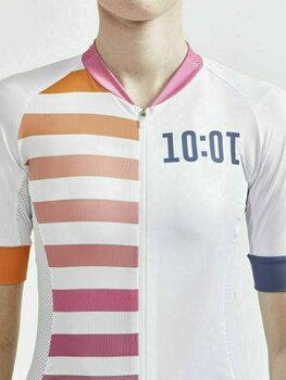 Maillot de ciclismo Craft ADV HMC Endur Woman Jersey White-Orange XS - 4