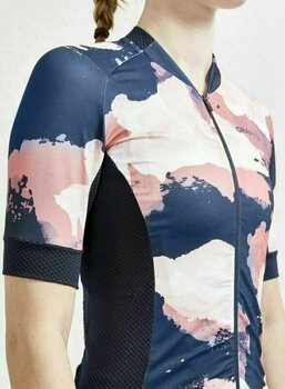 Fietsshirt Craft ADV Endur Grap Woman Jersey Dark Blue/Pink L - 5