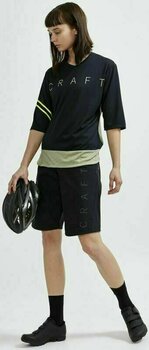 Odzież kolarska / koszulka Craft Core Offroad X Woman Golf Black/Green S - 6
