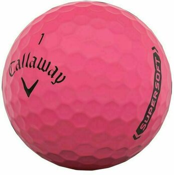 Нова топка за голф Callaway Supersoft Matte 21 Pink Golf Balls - 3