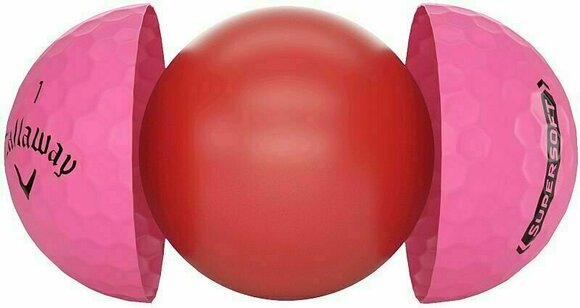 Нова топка за голф Callaway Supersoft Matte 21 Pink Golf Balls - 4