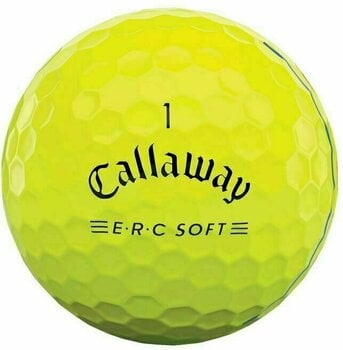 Μπάλες Γκολφ Callaway ERC Soft Yellow Triple Track Golf Balls - 2