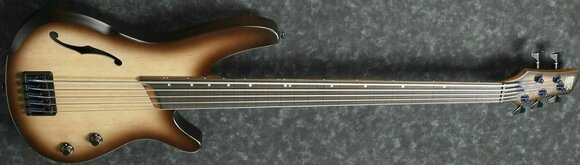 Fretless E-Bass Ibanez SRH505F-NNF Natural Browned Burst Flat - 3