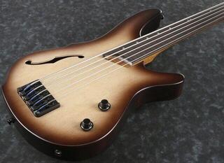Fretless E-Bass Ibanez SRH505F-NNF Natural Browned Burst Flat Fretless E-Bass - 3