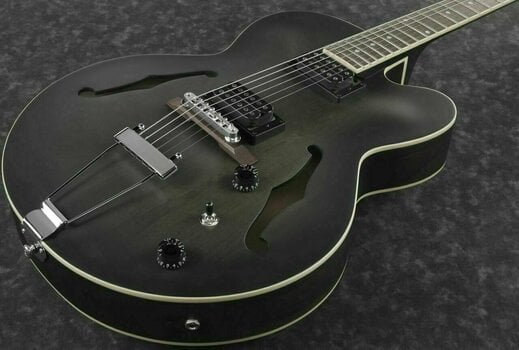 Halvakustisk gitarr Ibanez AF55-TKF Transparent Black - 4