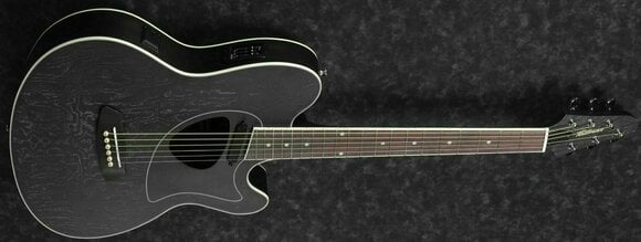 Guitare acoustique-électrique Ibanez TCM50-GBO Galaxy Black - 3