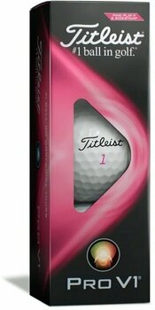 Nova loptica za golf Titleist Pro V1 2021 Golf Balls Pink - 4