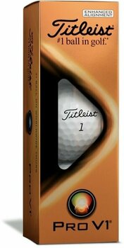Golf Balls Titleist Pro V1 2021 Golf Balls White Alignment - 4