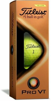 Golf Balls Titleist Pro V1 2021 Golf Balls Yellow - 4