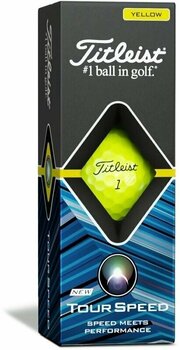 Golfový míček Titleist Tour Speed Golf Balls Yellow - 4