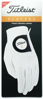guanti Titleist Players Mens Golf Glove Left Hand for Right Handed Golfer Cadet White S - 2