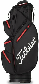 Golf Bag Titleist Cart 14 StaDry Black-Red Golf Bag - 2