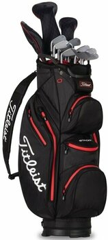 Golf Bag Titleist Cart 14 StaDry Black-Red Golf Bag - 6