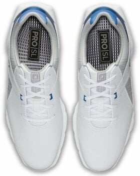 Pantofi de golf pentru bărbați Footjoy Pro SL Alb/Gri/Albastru 42 (Folosit) - 9