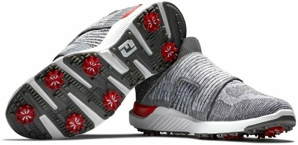 Moški čevlji za golf Footjoy Hyperflex BOA Charcoal/Grey/White 44 - 5