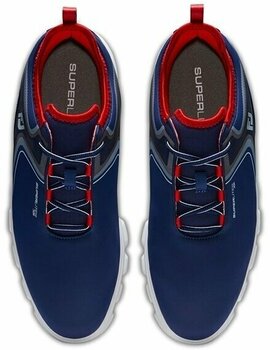Chaussures de golf pour hommes Footjoy Superlites XP Navy/White 43 - 7