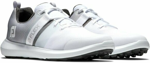 Мъжки голф обувки Footjoy Flex White/Grey 44 - 4