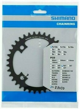 Kerékpár lánckerék / Alkatrész Shimano Y0KK36000 Lánckerék 36T - 3