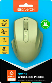 PC Mouse Canyon CNE-CMSW15 (CNE-CMSW15GO) Auriu PC Mouse - 6