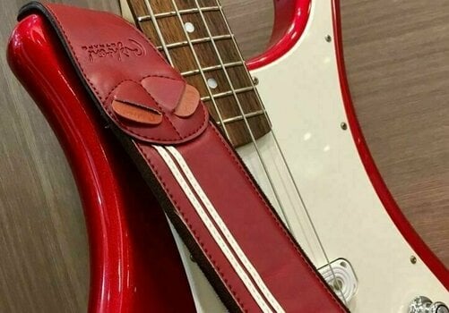 Textile guitar strap RightOnStraps Mojo Race Red - 2