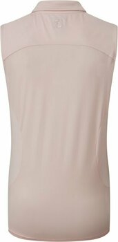 Polo Shirt Footjoy Mesh Back Solid Sleeveless Lisle Blush Pink XS - 2