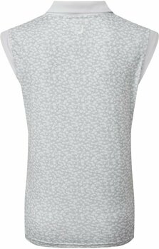 Camiseta polo Footjoy Cap Sleeve Print Interlock Blanco L - 2