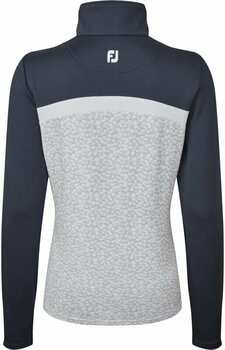 Hoodie/Sweater Footjoy Full-Zip Curved Clr Block Midlayer Grey/Navy/White XS - 2