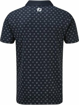 Polo-Shirt Footjoy Smooth Pique Weather Print Navy L - 2