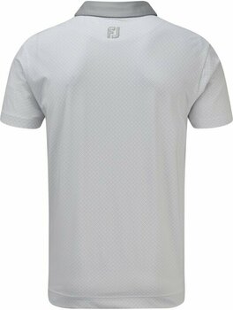 Camiseta polo Footjoy Lisle Foulard Print Grey/White M - 2