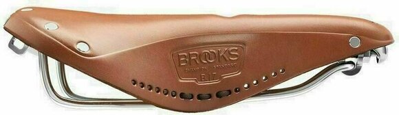 Saddle Brooks B17 Carved Honey Steel Alloy Saddle - 4
