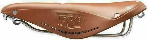 Saddle Brooks B17 Carved Honey Steel Alloy Saddle - 5